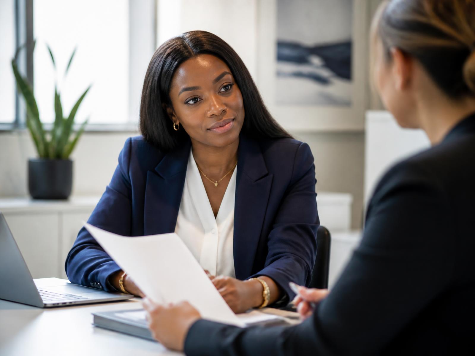 A SWILOT consultant reviewing a client's Canada permanent residence documentation